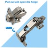 180 Degree Frameless Cabinet Doors Hinges, Concealed Hydraulic Adjustable Mounting,