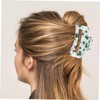 Baluue St Patrick's Day Shamrock Pattern Claw Clip Lightweight Hair