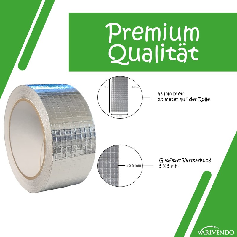 varivendo Aluminium Tape Mesh Reinforced 43 mm x 20 m