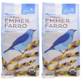 Certified Organic Heirloom Wheat Whole Grain Emmer Farro Washington Pack of 2 454 g 16 oz each