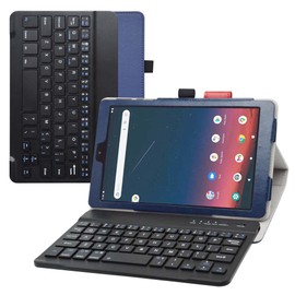 Bige for Onn 8 inch Keyboard Case 2022,PU Leather Cover with Romovable Keyboard for Onn 8 inch (2022 Model:100071483) 8" Tablets(JUST Fit Onn 8 2022),Blue