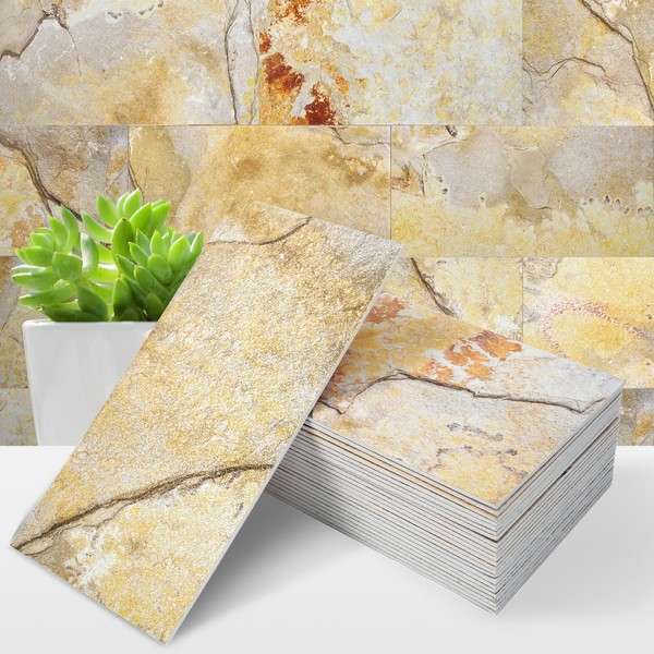 STICKGOO 50-Piece Subway Tile Peel and Stick Backsplash, 4"x 8"