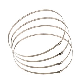 4pcs 550mm Metal Stainless Steel Pipe Clamps Pipe Clamps Hose Clamps Adjustable Ducting Clamps for Securing Hoses and Pipes