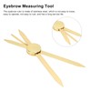 Sonew Adjustable Eyebrow Ruler, Stainless Steel Eyebrow Positioning Makeup Measuring