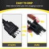Oyviny 4 Way Flat Trailer Wiring Harness Coiled Cable 10.5
