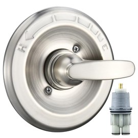 Replacement for Delta Classic 13 Series Single-Function Trim Kit, T13010 Shower Handle, Fit Delta Shower Valve R10000 Series, Brushed Nickel (Cartridge Included)