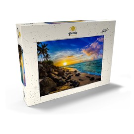 MyPuzzle Beautiful Hawaiian Sunset on the North Coast of Oahu - Premium 500 Piece Puzzle - MyPuzzle Special Collection by Puzzle Galaxy