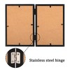 ORIVAN 5x7 Double Picture Frames Hinged Folding Photo Frames Vertical