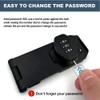 2Pcs Cabinet Password Rotary Hasp Locks,4 Inch Keyless Combination Lock