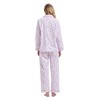 GLOBAL Women's Flannel Pajamas Set 100% Cotton PJs for Women