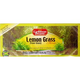 Caribbean Dreams Lemon Grass Tea (Fever Grass), 24 tea bags (3 Pack)