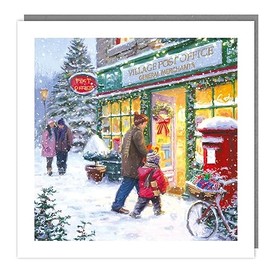 Christmas Cards 5 Pack Festive Village Post Office – Marie Curie Charity Xmas