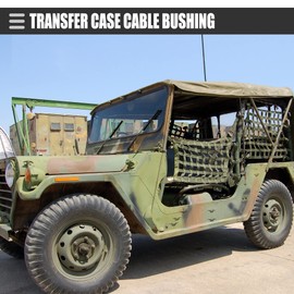 Motoforti Automotive Transfer Case Cable Bushing, for Jeep Wrangler JK 2007-2018, Rubber, 68064273ab, Transparent, 2 Pcs