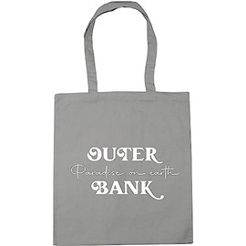 Hippowarehouse Outer Banks, Paradise on Earth Tote Shopping Gym Beach Bag 42cm x38cm, 10 litres