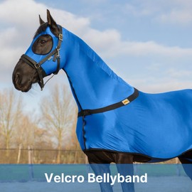 RESISTANCE Premium Horse Sleazy Full Body Slicker with Zipper Face & Forelock Saver Horse Care Sheet