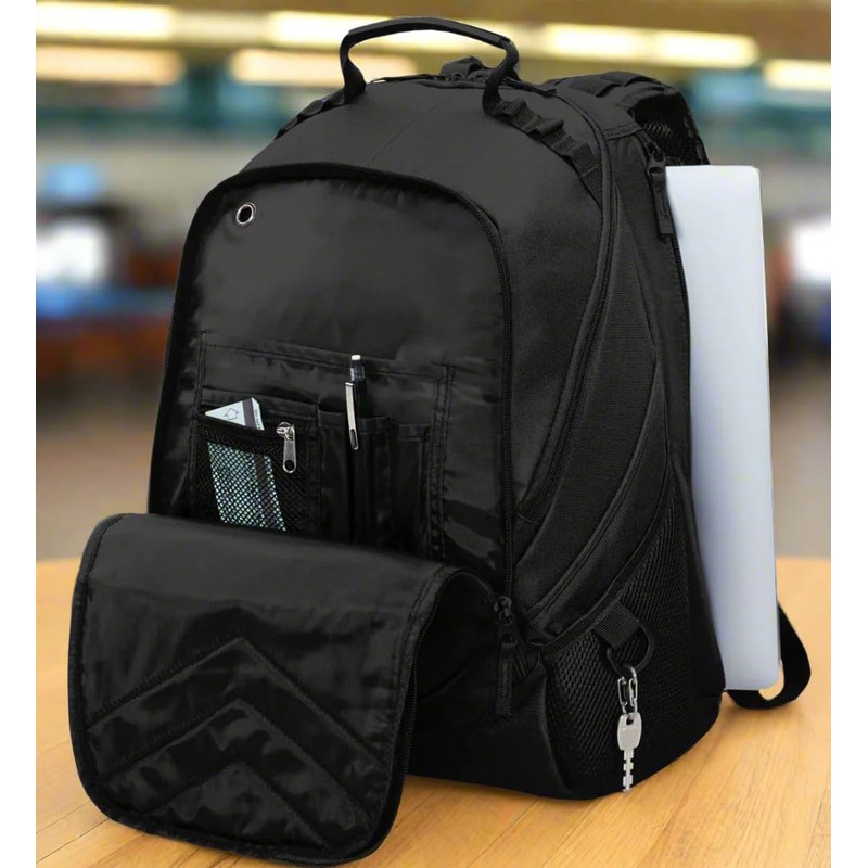 Florida State University Backpack FSU Logo Laptop Computer Bag (Black)