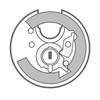 Sterling SPL100P 70mm Closed Shackle Disc Padlock with Stainless Steel