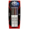 Artline 210, 121084, Fineliner Pen, Hangsell, 0.6mm, Assorted, 4 Pack