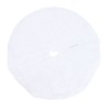 35.4in Christmas Tree Skirt White Fine Workmanship Soft Thick Fluffy