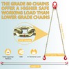 WowDIY Lifting Chains with Adjuster Hooks, 5/16 Inch x 10