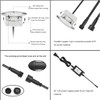 YZGWZLD Recessed LED Deck Lights Kits,10 Pack Φ2.36 Waterproof Cool