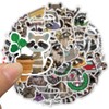 50Pcs Cute Raccoon Stickers Cute Animal Sticker for Water Bottle