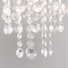 Modern Silver Glitter Cylinder Ceiling Pendant Light Shade with Clear