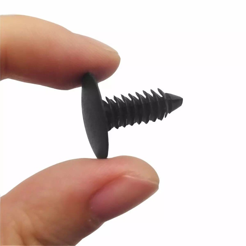 100X 8mm Bumper Clips Auto Car Hole Plastic Rivets Fastener