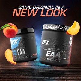 EFX Sports Training Ground EAA | Essential Amino Acids Supplement | Energy & Protein Synthesis | Pre, Intra, or Post Workout | 30 Servings (Georgia Peach)