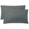 PiccoCasa Embroidered Small Size Soft Brushed Microfiber Pillowcases 2 Pack,