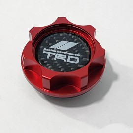 Unbranded RED ENGINE OIL FILLLER CAP FOR CARBON FIBER COROLLA TUNDRA SR5 FJ TACOMA RAV4 SE