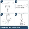 ZMH Surface-Mounted Spotlight GU10: Surface-Mounted Spotlight Square Ceiling Spotlights Ceiling