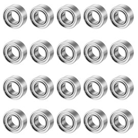 TOP-VIGOR 20Pcs MR63ZZ Deep Groove Ball Bearings, 3mm x 6mm x 2.5mm Double Sealed Industrial Bearings, Chrome Steel Skateboard Bearings for Electrical Instrument Equipment