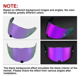 PSLER Helmet Visor for R420 - R420 Helmet Visor Helmet Face Shield Helmet Accessories Replacement for R420,Deep Purple