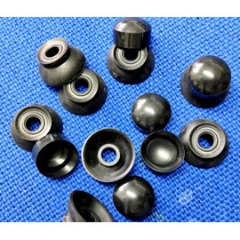 TERF® M8 X 28mm Clear Flexible PVC Roofing Sealing Sela Washer and Cap Cover M8 (8mm) X 28mm Corrugated Sheet Sela Washer and Cap Cover For Weatherproof Sealing Protecting - Pack of 10