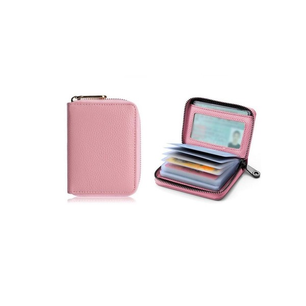 Geettcaifu Genuine Leather Credit Card Holder, Wallet Case, Bank Card