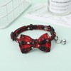 Christmas Bow Tie Dog Cat Collar With Bell Xmas Themed