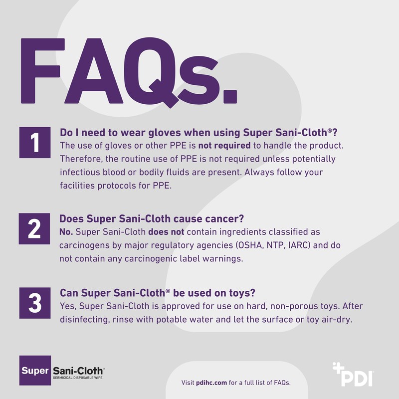 Professional Disposables Surface Disinfectant Super Sani-Cloth Wipes, 160Count