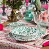 GMUNDNER KERAMIK 0100TUCU15 Saucer Green-Flamed Diameter 15 cm
