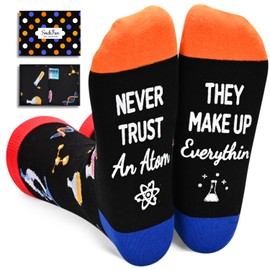 sockfun Science Socks for Men Women Science Gifts for Teens Chemistry Socks Chemistry Gifts, Scientist Teacher Gifts Science Stocking Stuffers