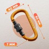 MyIdeaz Carabiner with spring-loaded gate, D shape carabiner set, 80