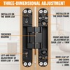 Lipshome 7" Hidden Door Hinge/Concealed Hinges,Invisible Hinges,Invisible Door Silent 180