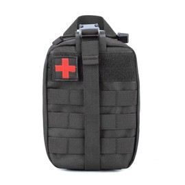 RAPIDSKY MOLLE Medizinische Tasche EMT Erste Hilfe Tasche Rip-Away IFAK Taktik Praktische Tasche Camping Wandern Rucksack Reisen Medizinische Versorgung Tasche nur (schwarz)