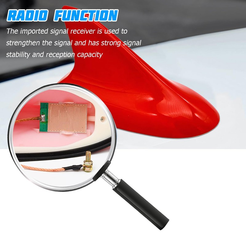 HZEL Car Shark Fin Antenna, Top Mounted Vehicle Dummy Roof