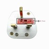 SUPERTOOL 3 Pin Switched Mains Plug White with Big Swtch