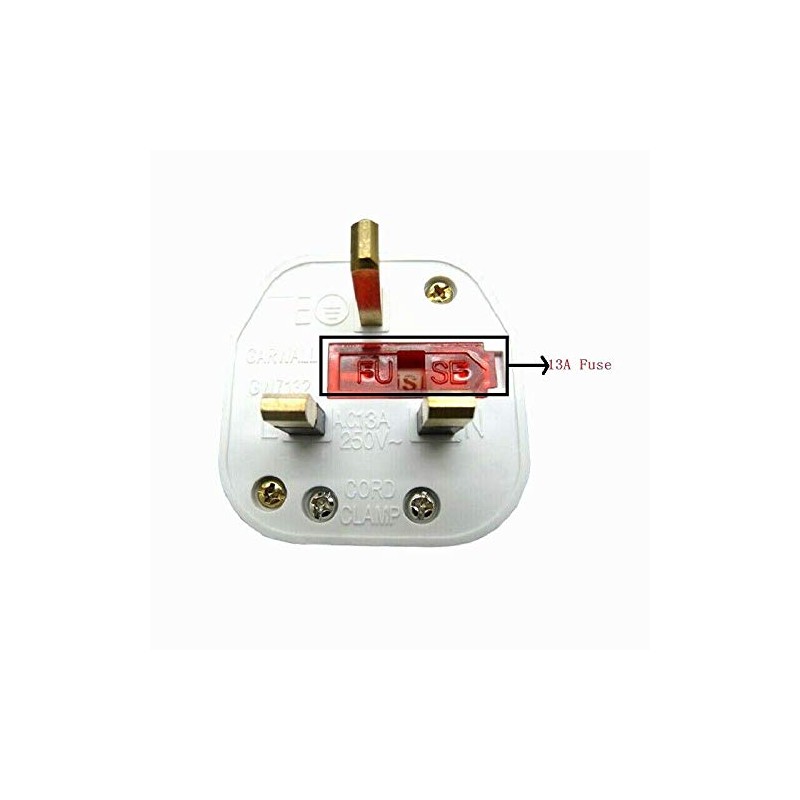 SUPERTOOL 3 Pin Switched Mains Plug White with Big Swtch