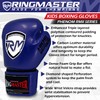 RingMaster Sports Kids Boxing Gloves Carbon Leather Training Sparring Punch