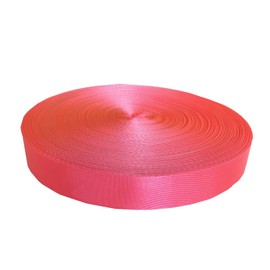 Yo-Yo2015 Nylon Webbing 1 Inch 15 Yards Durable Flat Nylon Webbing Strap for Backpack,Cargo Strap,Pet Leash or Collar,Gardening,Craft (Hot Pink, 1 Inch-15 Yards, 09034), Hot Pink