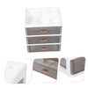 CAXUSD Office Storage Box Multi Makeup Organizer Tabletop Storage Case