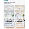LEDIARY Ceiling Fans with Lights and Remote, 20'' Low Profile